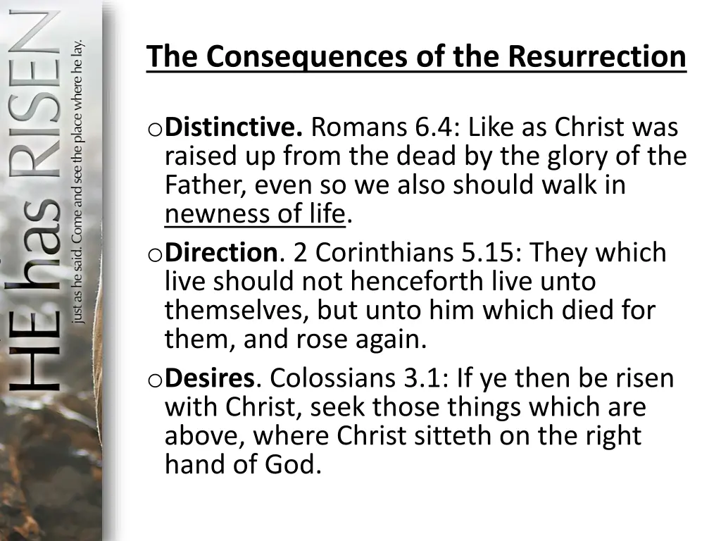 the consequences of the resurrection 3