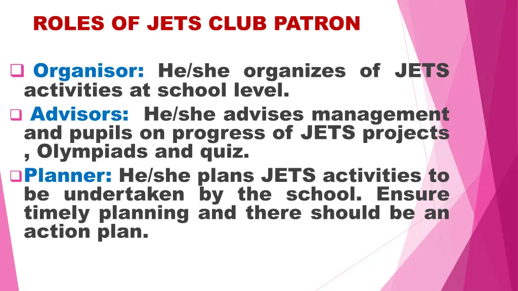 roles of jets club patron 1