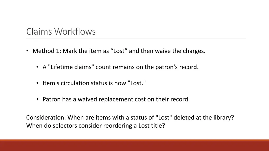 claims workflows 6