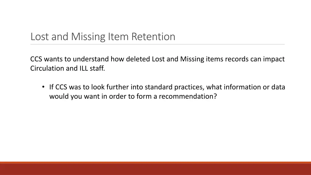 lost and missing item retention 7