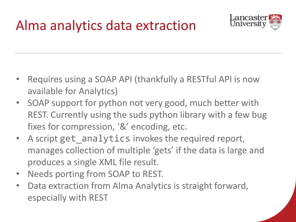 alma analytics data extraction