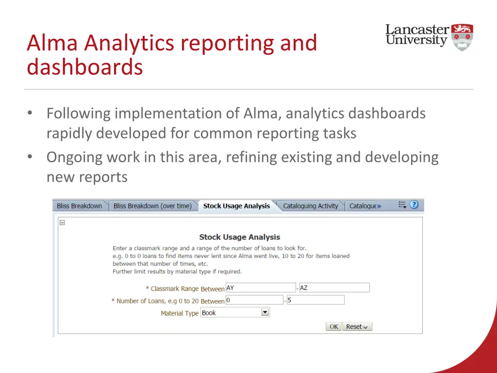 alma analytics reporting and dashboards