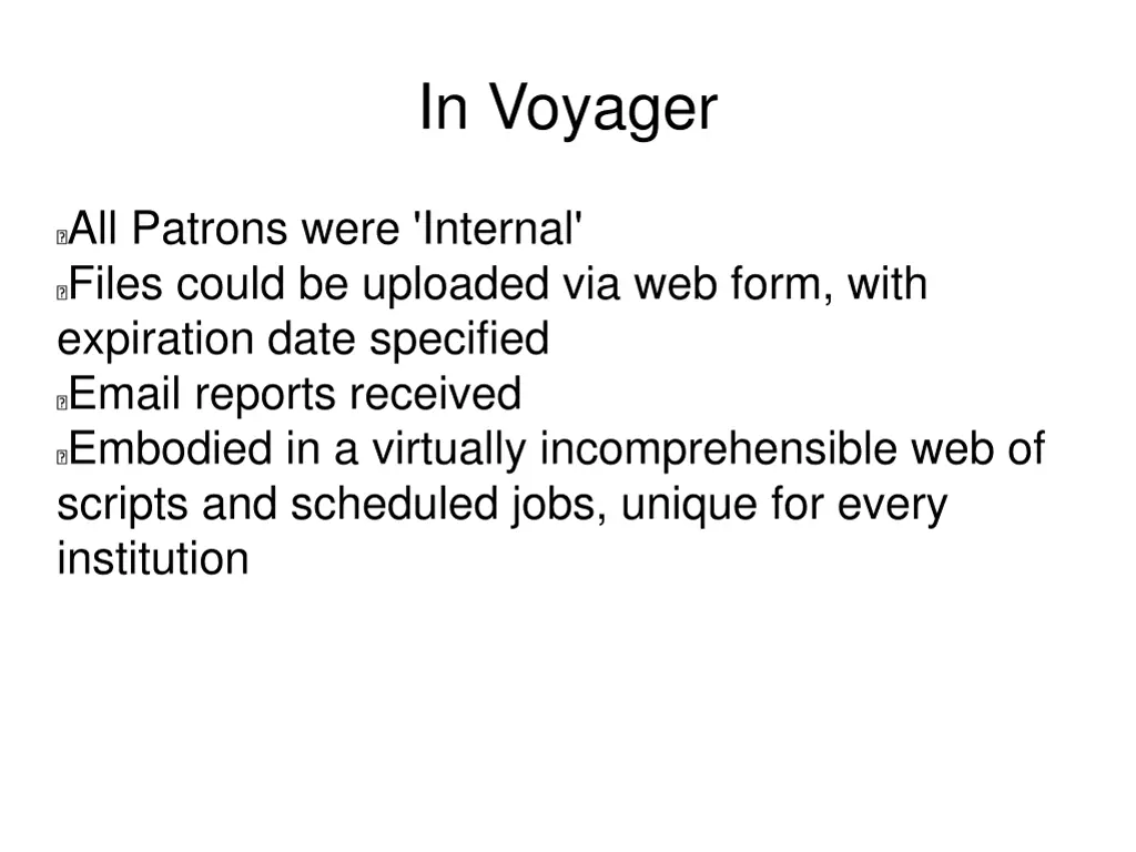 in voyager