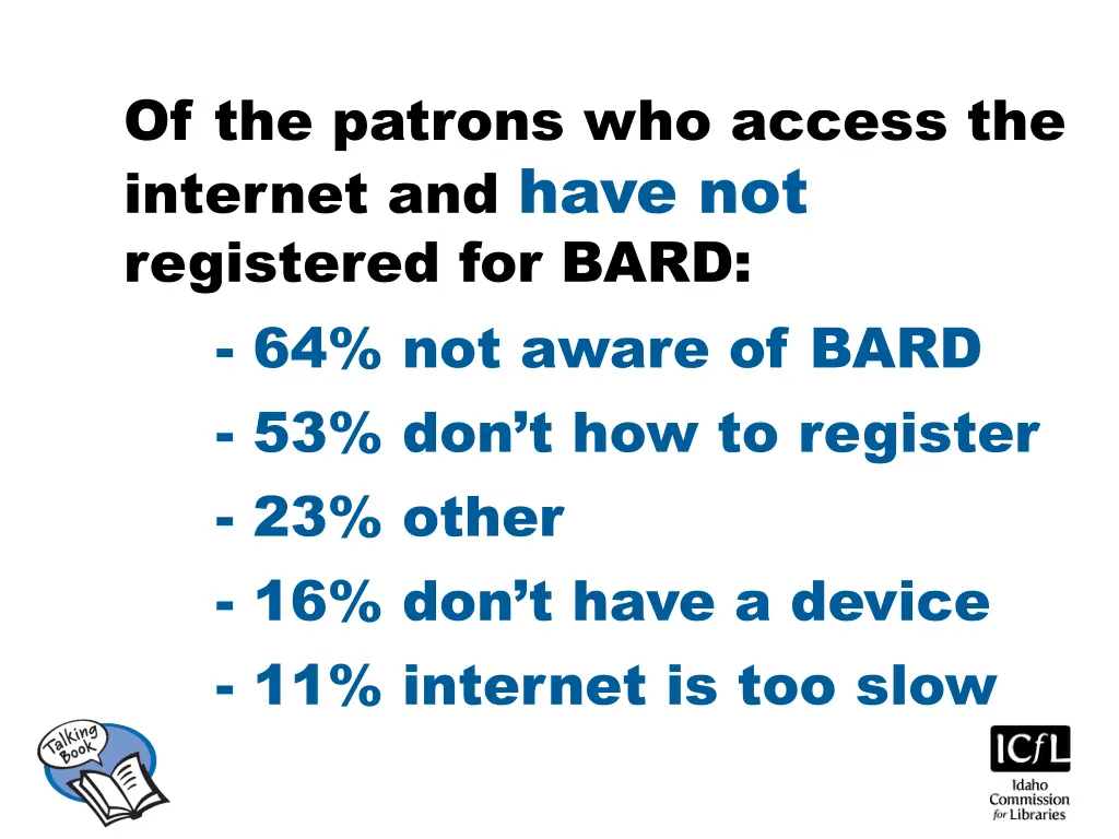 of the patrons who access the internet and have