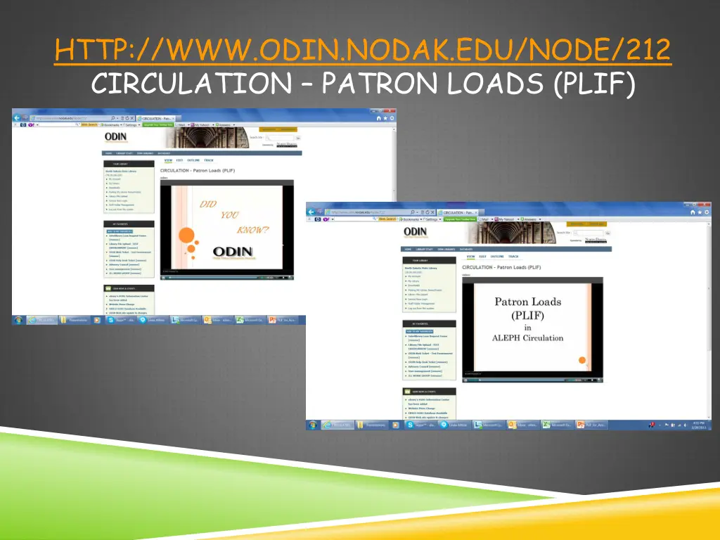 http www odin nodak edu node 212 circulation