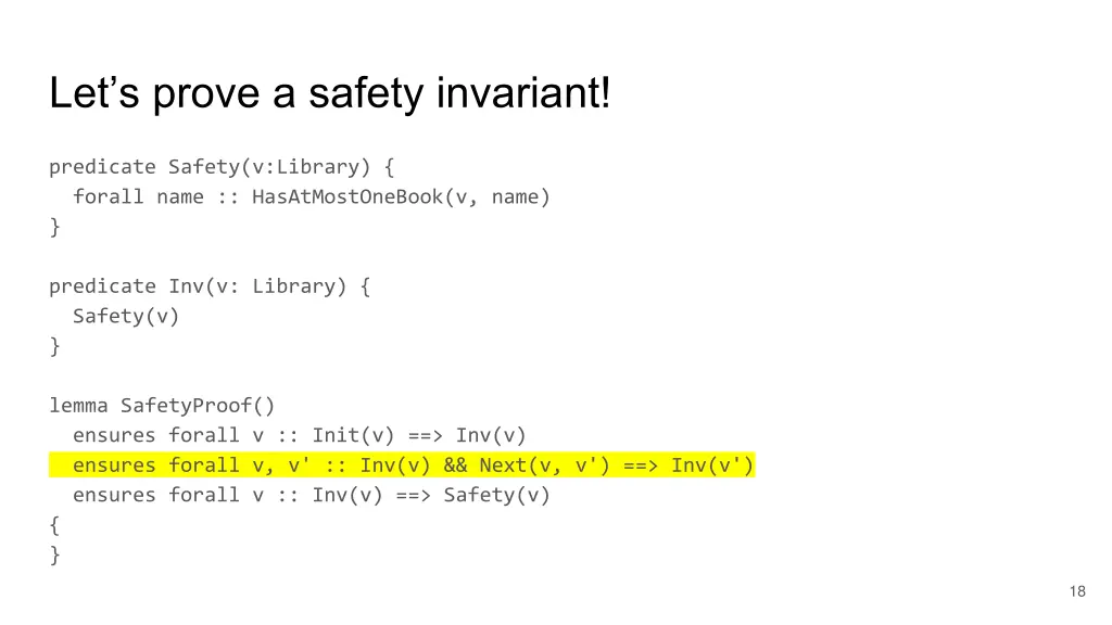 let s prove a safety invariant 1