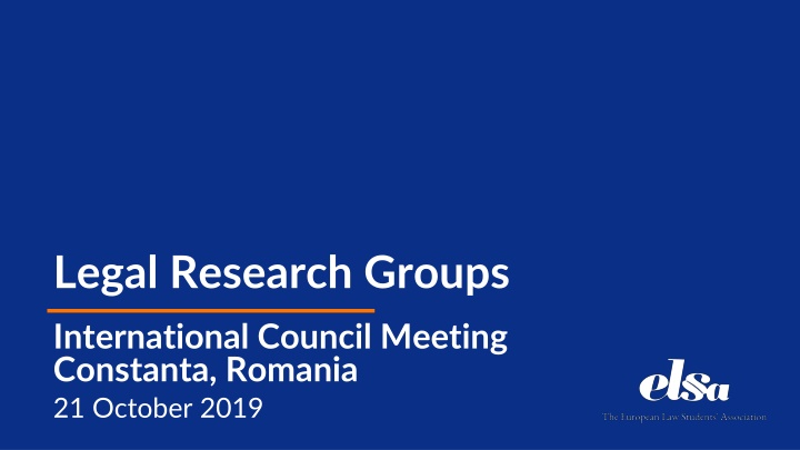 legal research groups international council