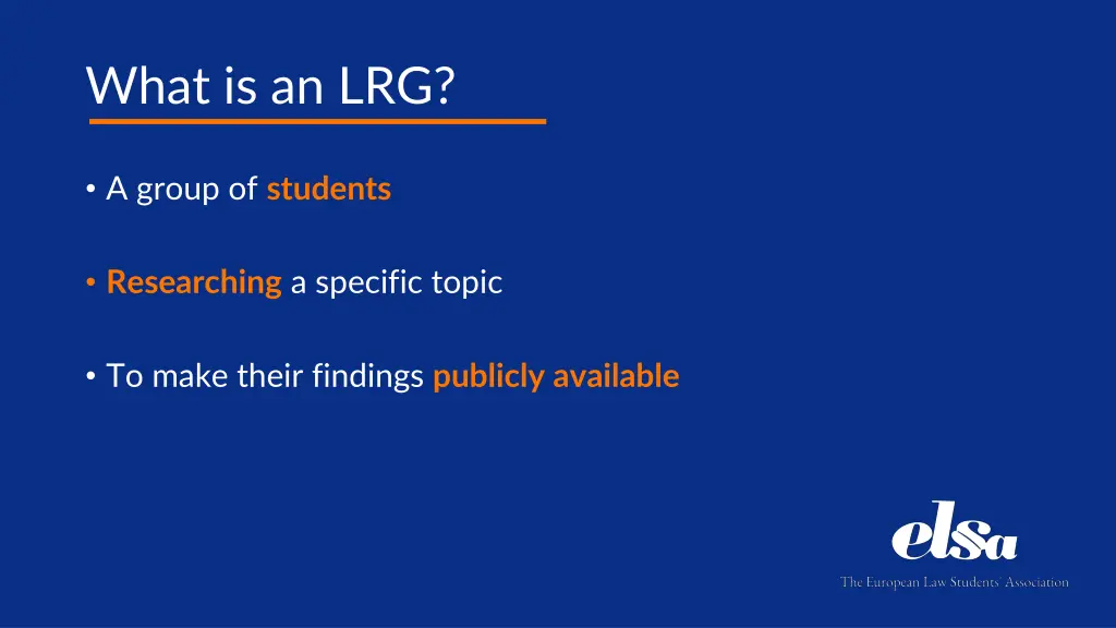 what is an lrg