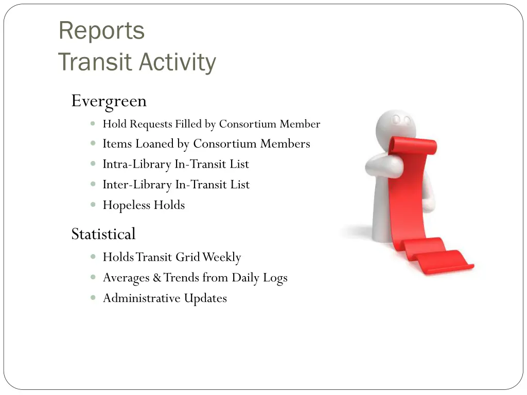 reports transit activity