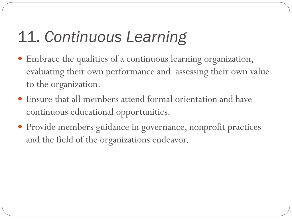 11 continuous learning