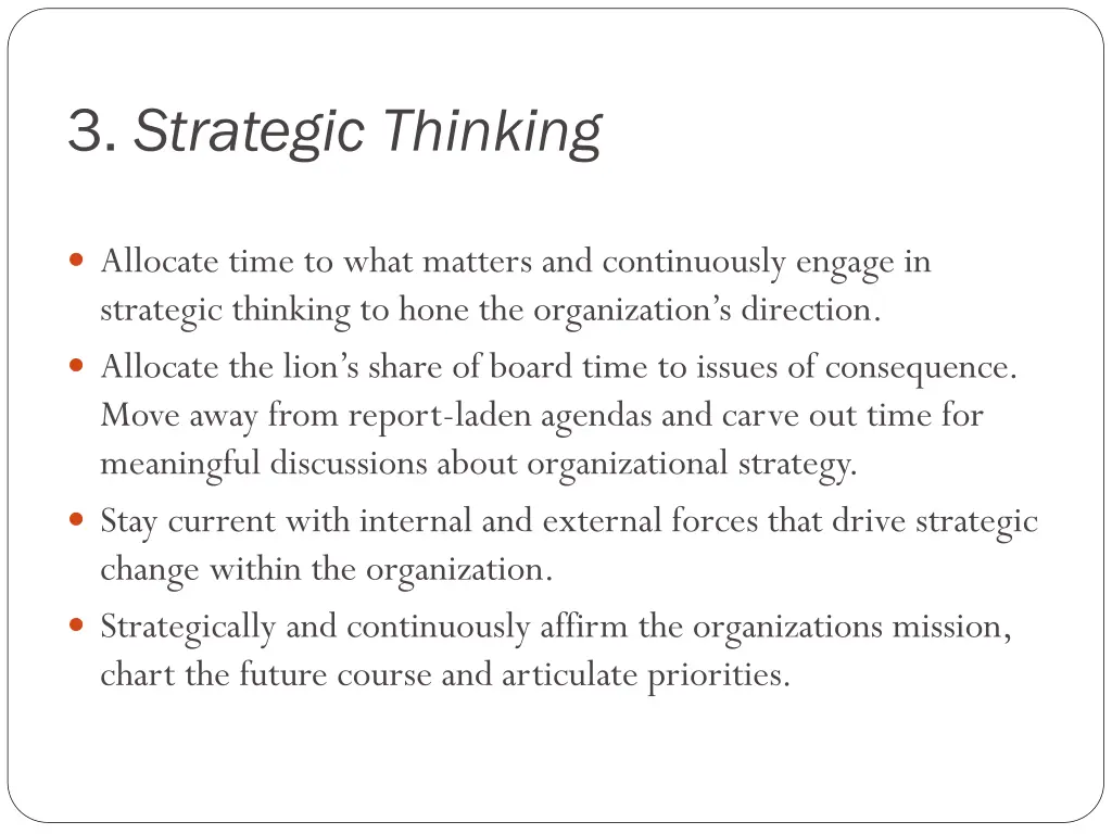 3 strategic thinking