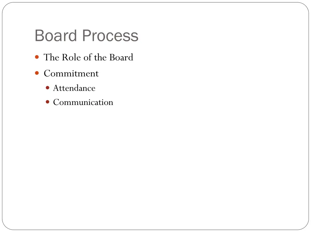 board process