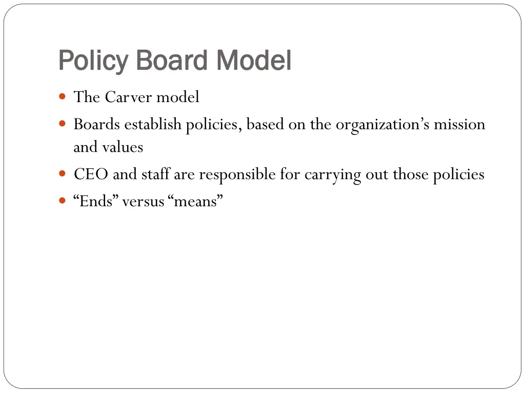 policy board model policy board model