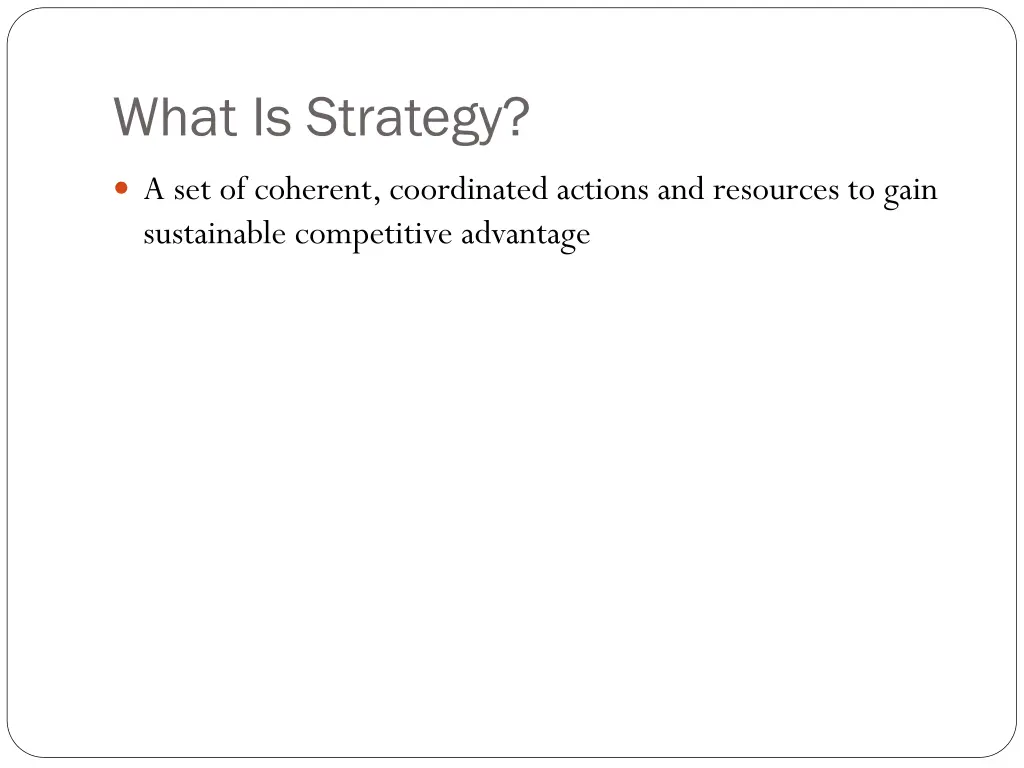 what is strategy