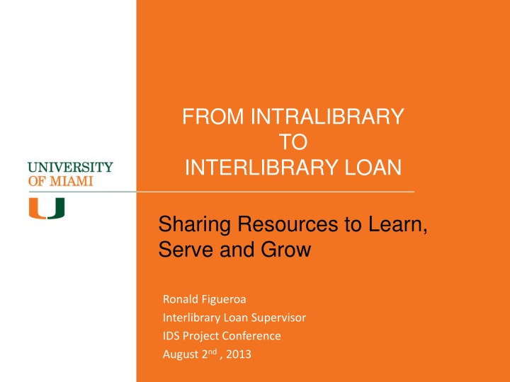 from intralibrary to interlibrary loan