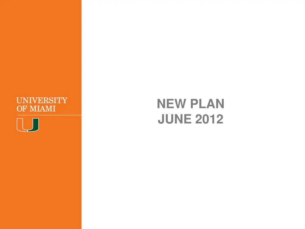 new plan june 2012