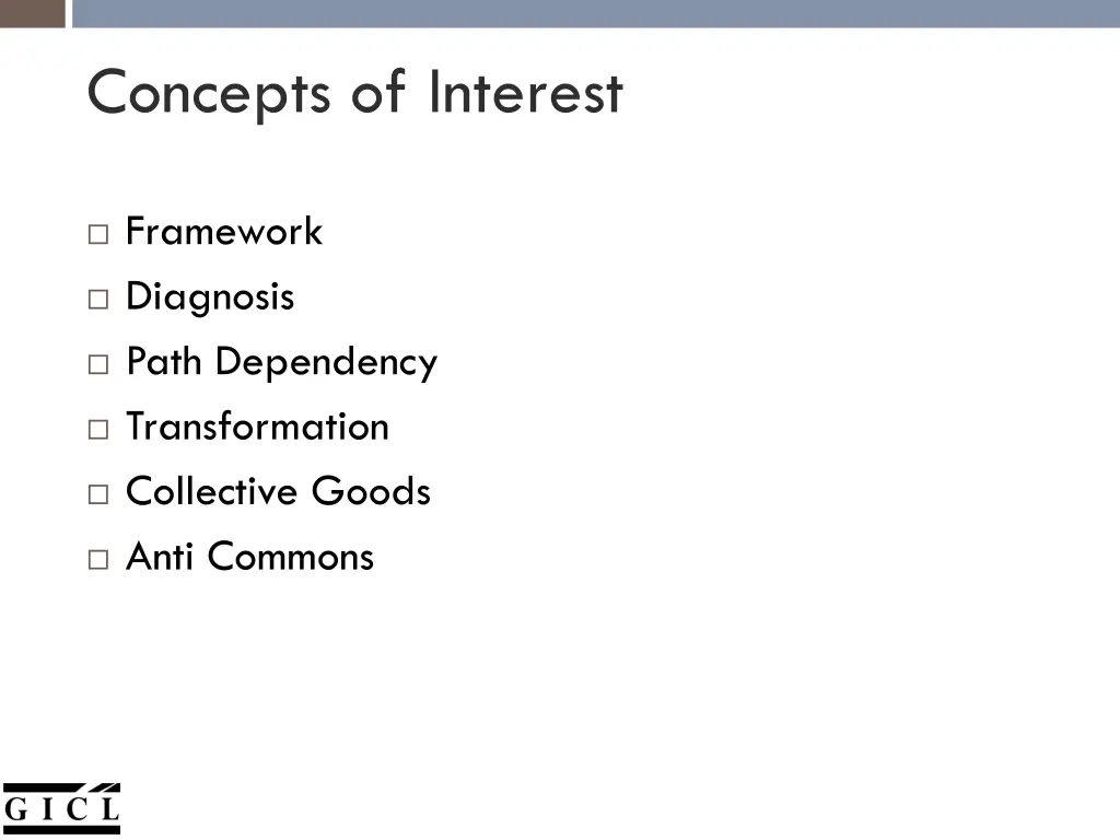 concepts of interest