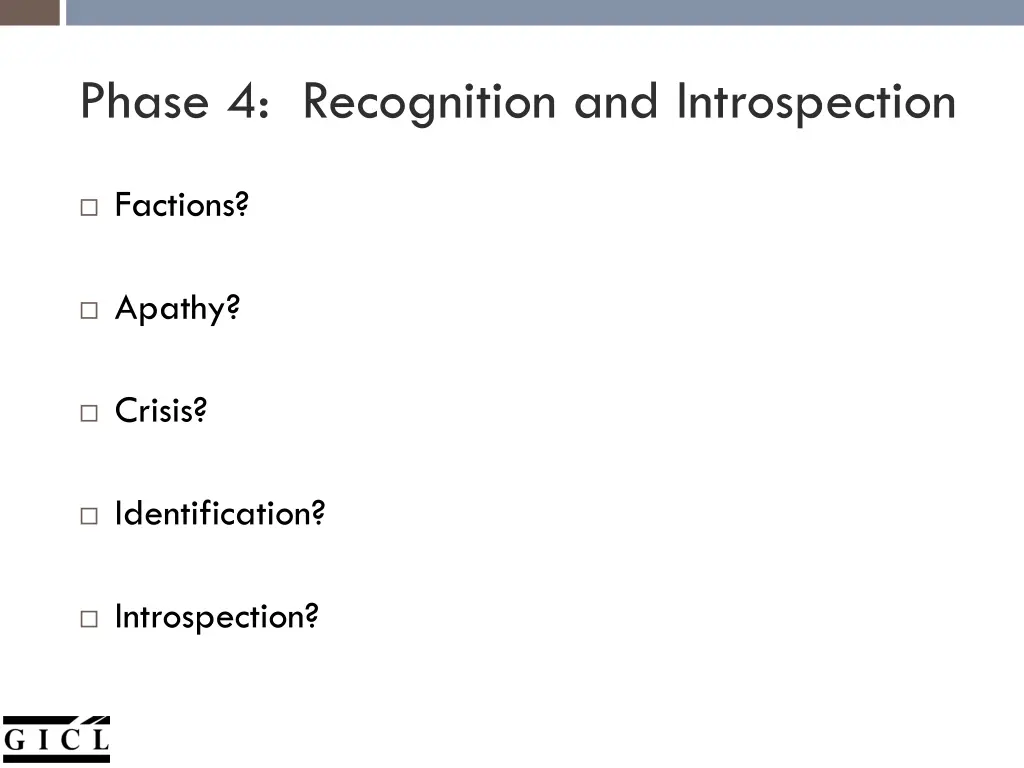 phase 4 recognition and introspection