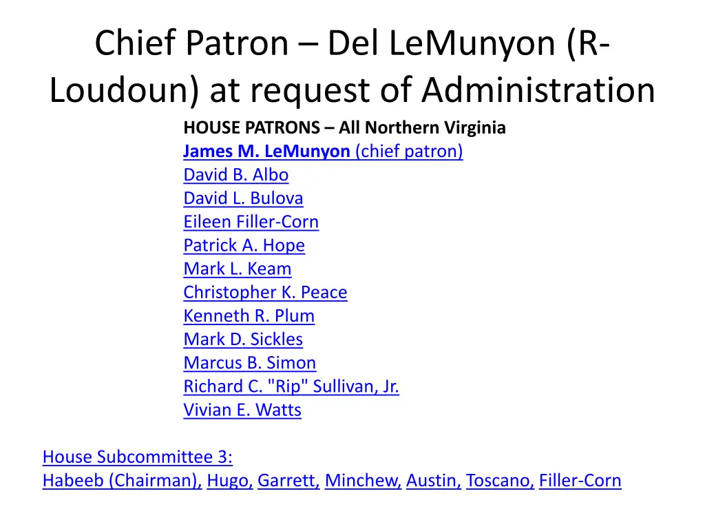 chief patron del lemunyon r loudoun at request