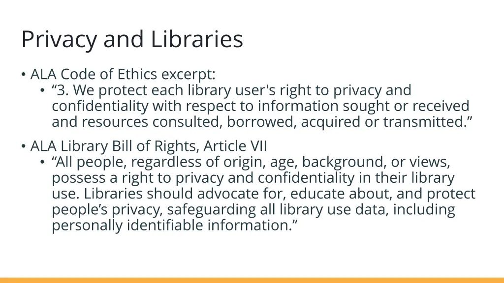 privacy and libraries