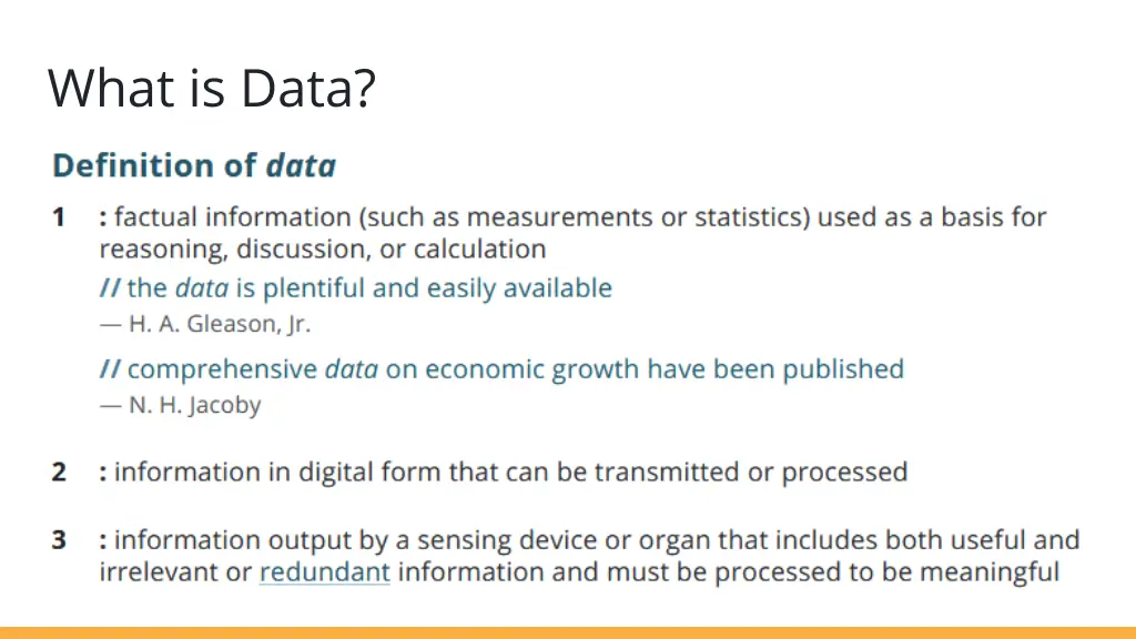 what is data