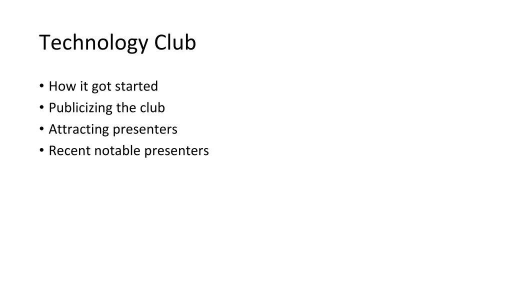 technology club