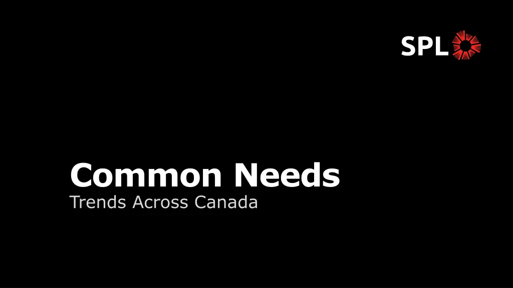 common needs trends across canada