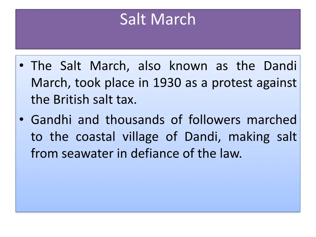 salt march