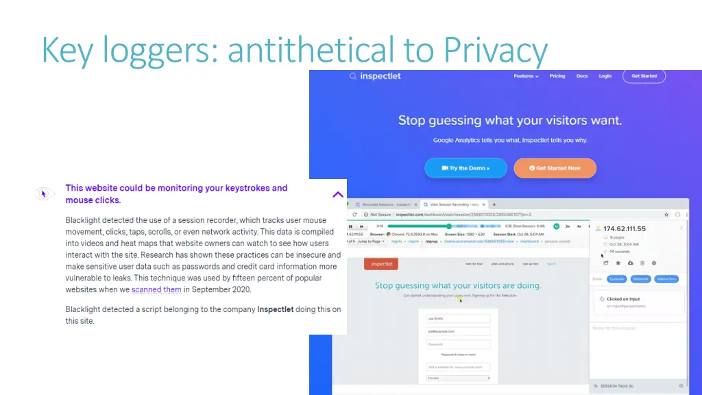 key loggers antithetical to privacy