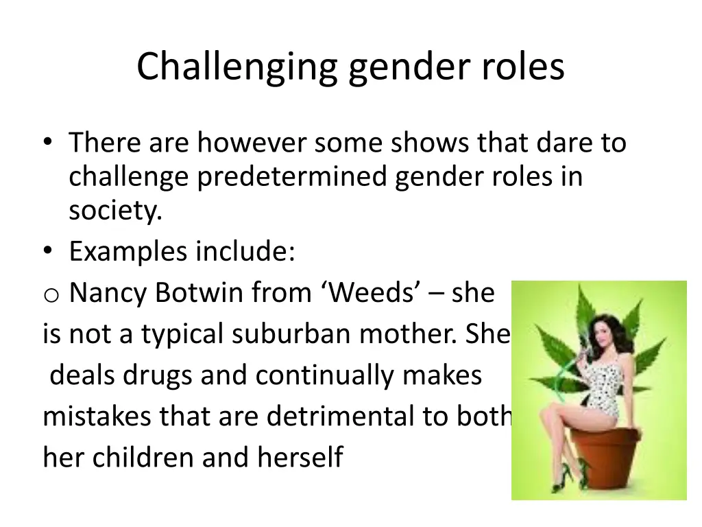 challenging gender roles