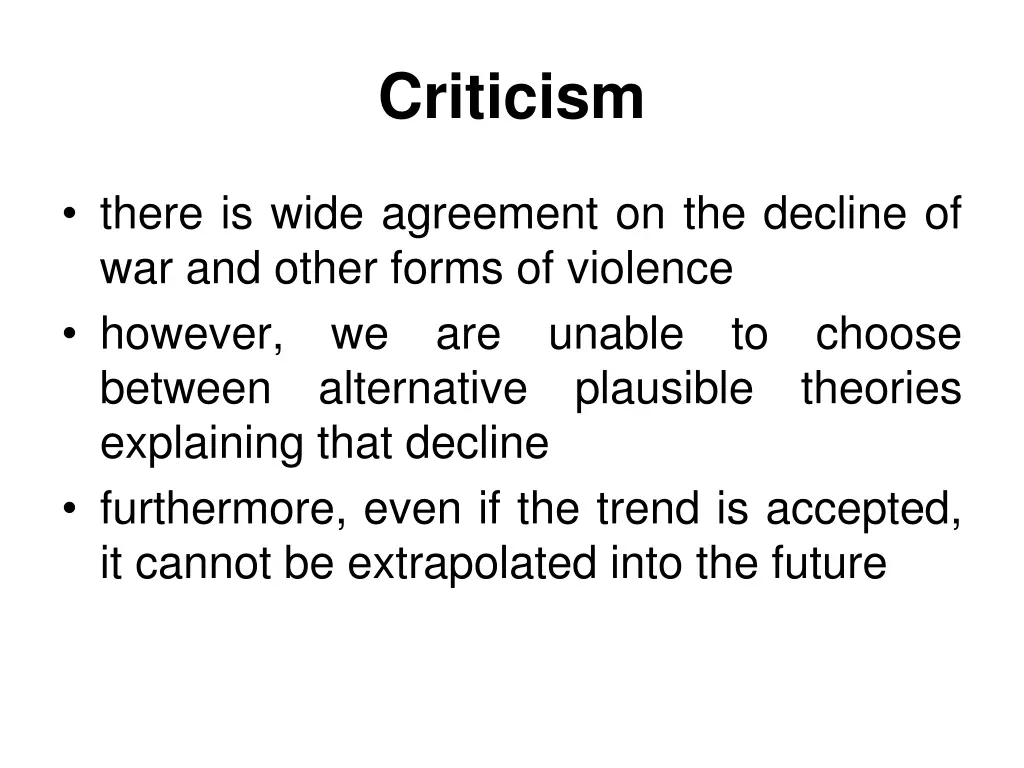 criticism