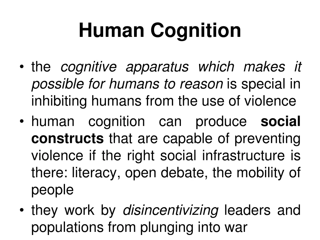 human cognition