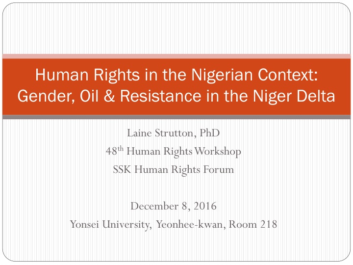 human rights in the nigerian context gender