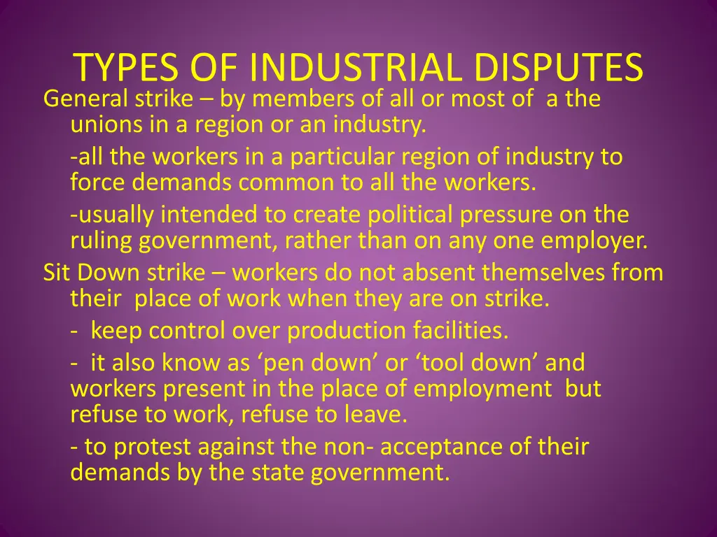 types of industrial disputes 1