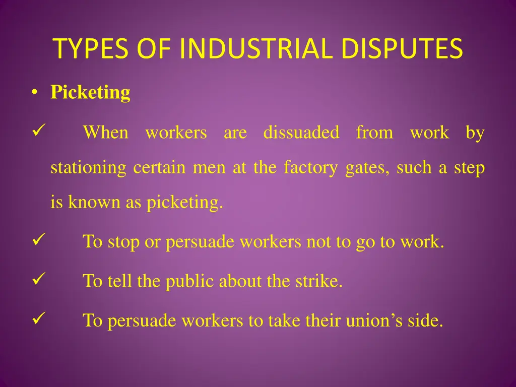 types of industrial disputes 4