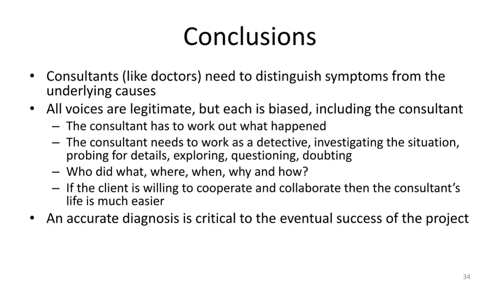 conclusions