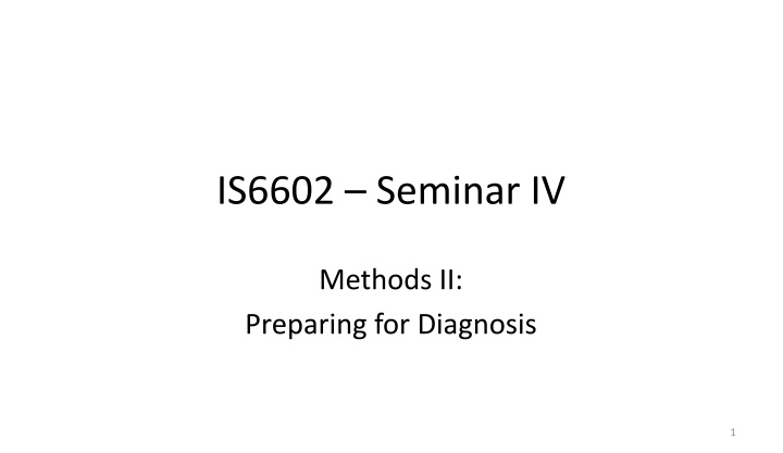 is6602 seminar iv