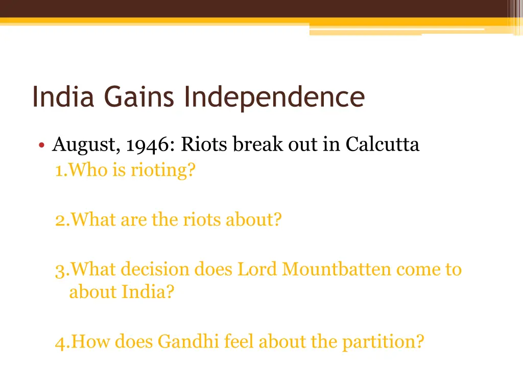 india gains independence 1