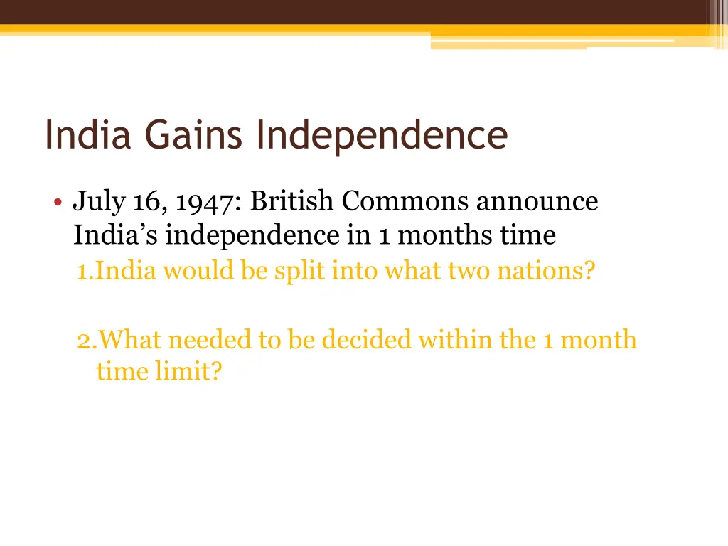 india gains independence 2