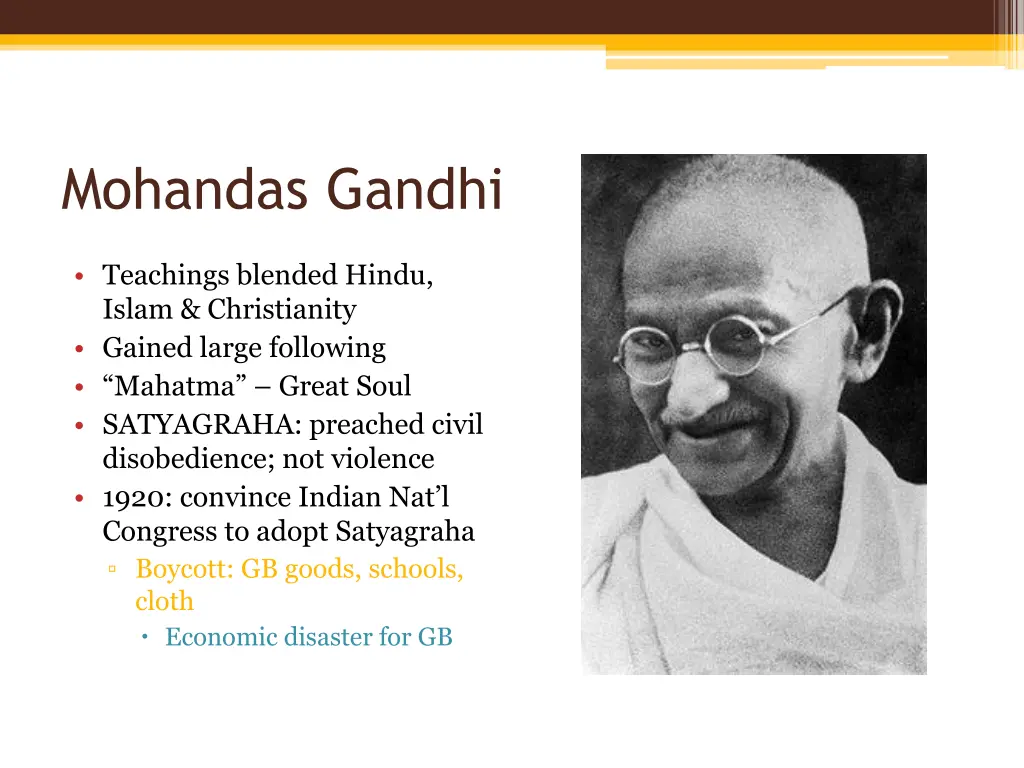 mohandas gandhi