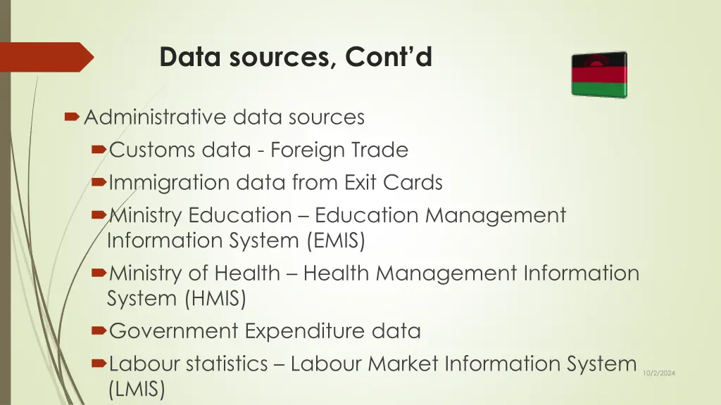 data sources cont d 1