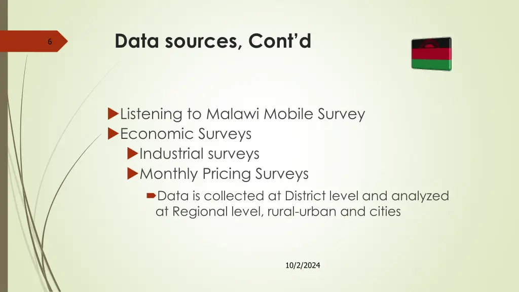 data sources cont d