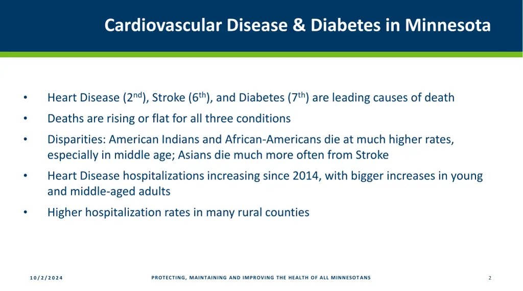 cardiovascular disease diabetes in minnesota