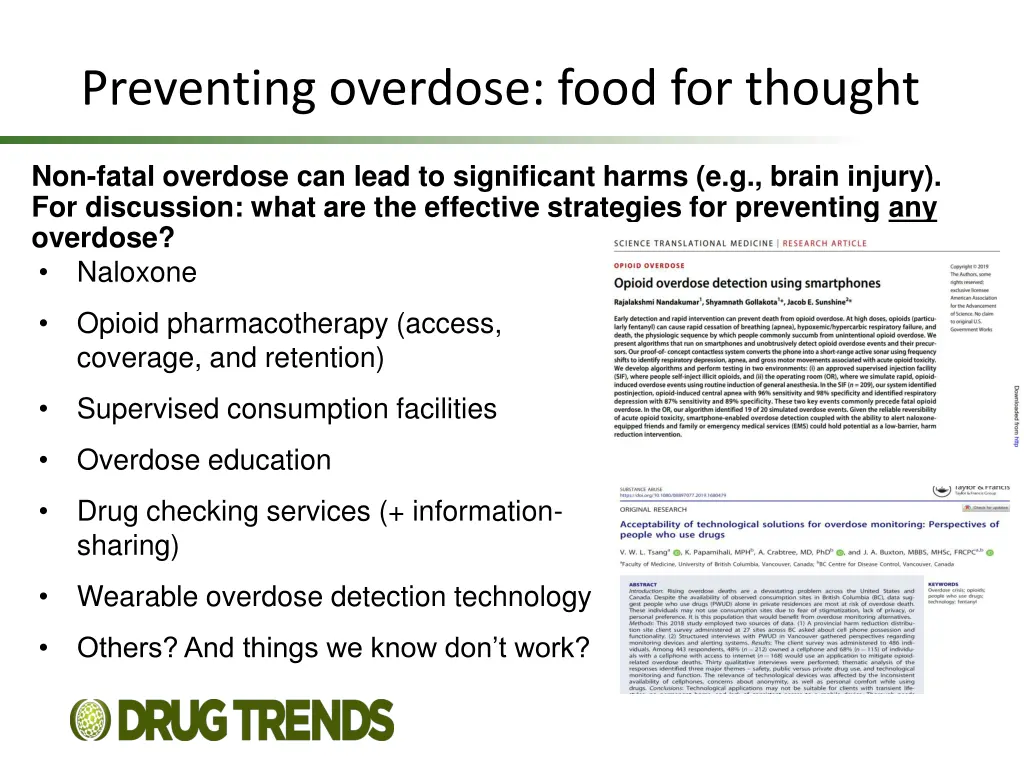 preventing overdose food for thought 1