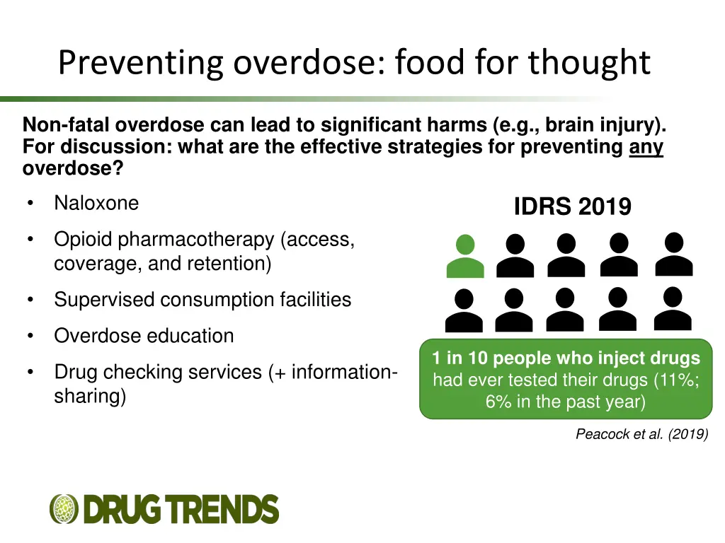 preventing overdose food for thought