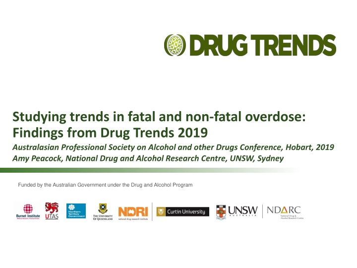 studying trends in fatal and non fatal overdose