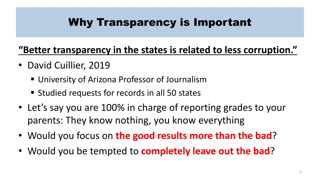 why transparency is important 1