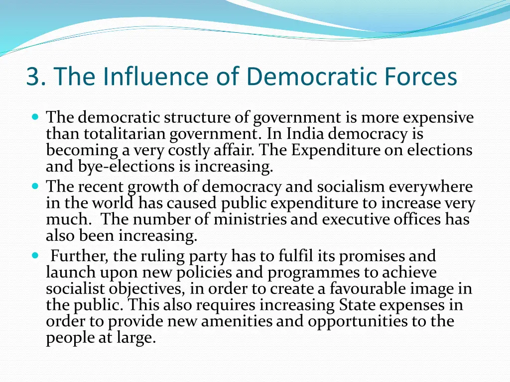 3 the influence of democratic forces