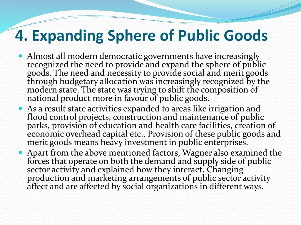 4 expanding sphere of public goods