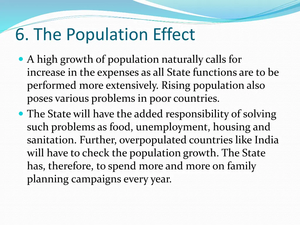 6 the population effect